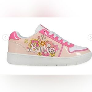 NWT Women's Barbie by Mattel Pink Casual Court Sneaker Size 6